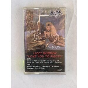 Vintage Lizzy Borden Cassette Love You To Pieces Metal Blade 1985 Sealed Clear